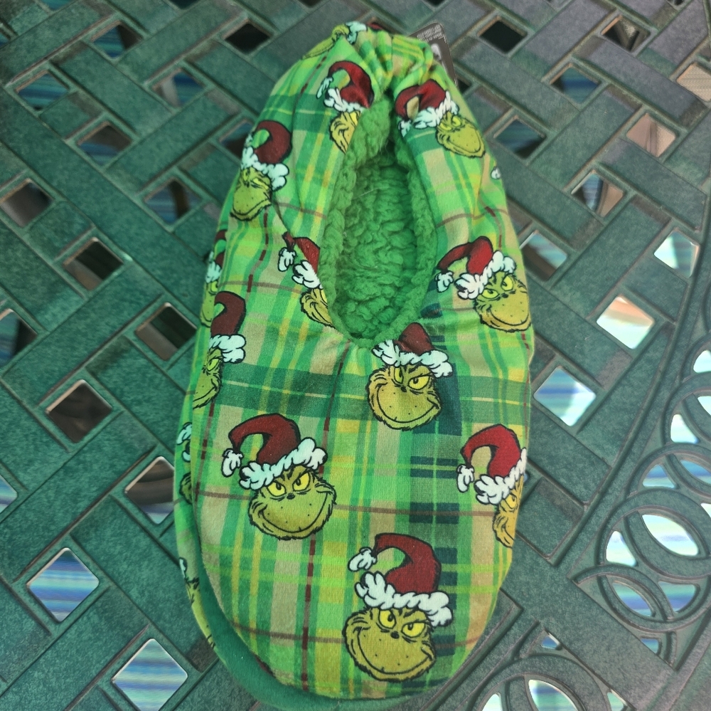 Grinch Slipper Socks Size Small/ Medium